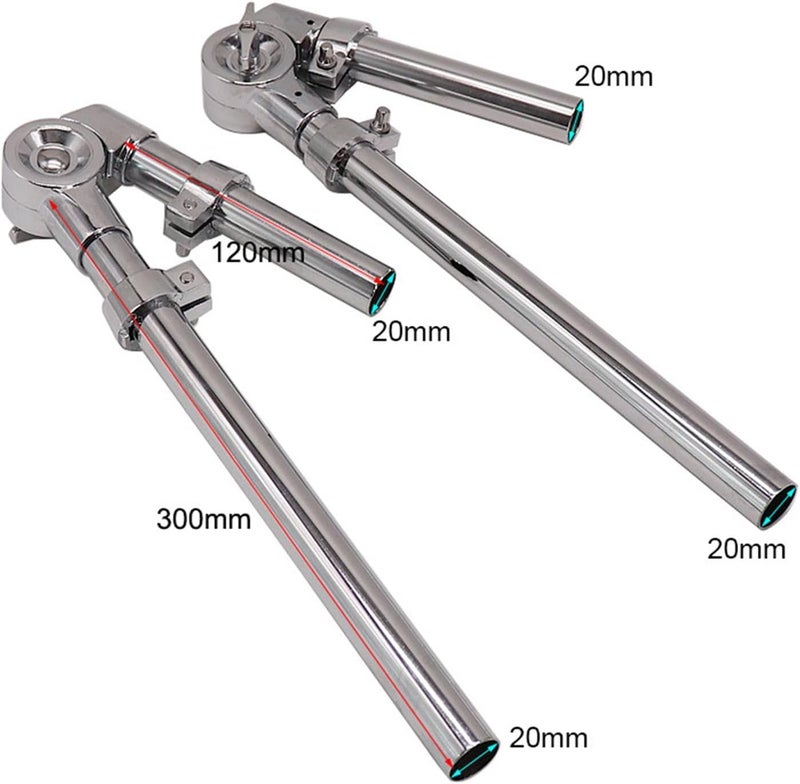 Aymzbd Tom Holder Stand Mount Bracket Tom Mount Arm Holder Percussion Instrument for Drum Set, 2Pcs - Image 3